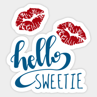 Hello Sweetie Sticker